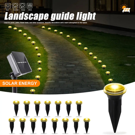 Solar LED Garden Pathway Light — 8 Modes, Waterproof Outdoor Stake Lamp