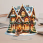 Christmas Acrylic Hanging Ornament – 2D Castle & Snow House Pendant