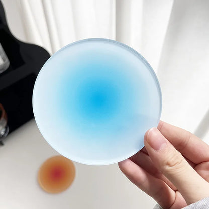 Gradient Colour Acrylic Coasters — Non-Slip Cup Mats for Bar, Café & Home Decor
