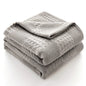 100% Cotton Waffle Throw Blanket — All-Season Sofa & Bed Cover