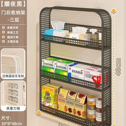 2-Tier Wall-Mounted Door & Wall Storage Rack