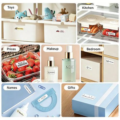 Portable Mini Bluetooth Label Printer — Inkless Self-Adhesive Thermal Sticker Maker