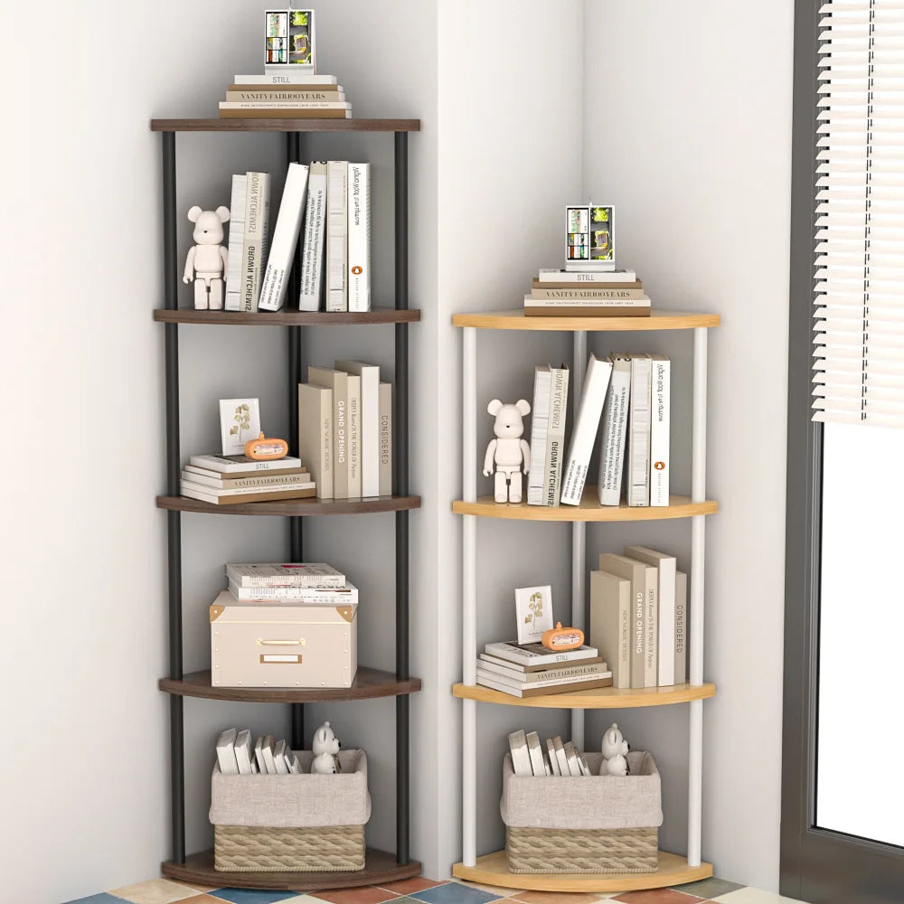 Corner Wall Storage Rack — Shelves for Living Room, Kitchen & Bedroom