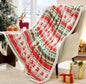 Christmas Throw Blanket, Christmas Decorations Gifts for Women Sherpa Winter Holiday Blanket Soft Christams Throws for Sofa Bed