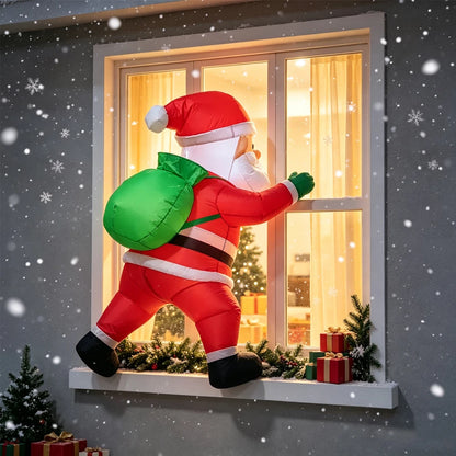3.3 Ft Inflatable Dabbing Santa Claus – LED Lighted Outdoor Christmas Yard Décor