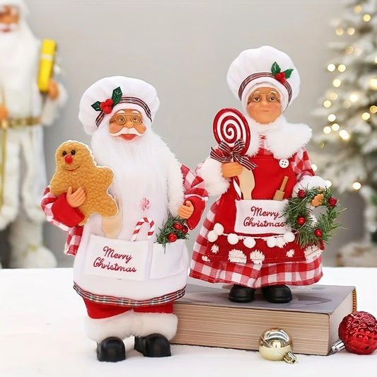 Christmas Chef Figurine — Festive Kitchen & Dining Table Holiday Decoration