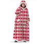 Suer Long Flannel Sherpa Wearable Blanket Winter Warm Blanket with Sleeves Hoodie Sweatshirts Oversized  TV Blanket Pullover