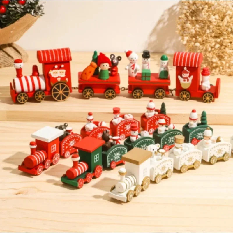 Classic Christmas Train Ornament — Festive Holiday Tabletop & Under-Tree Decor