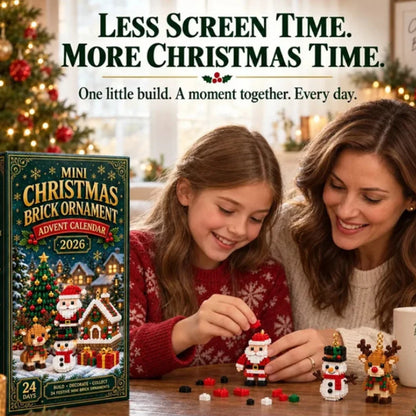 Christmas Advent Calender Brick Ornament