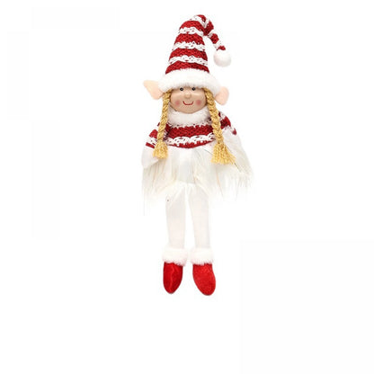 Christmas Elf Girl Plush Toy — Soft Stuffed Holiday Doll