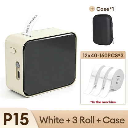 Marklife P15 Mini Bluetooth Label Printer — Portable Thermal Sticker Maker, No Ink Needed