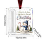 Christmas Acrylic Cash Holder Ornament — Reusable Holographic Money Gift