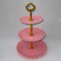 3 Tier Cake Tray Afternoon Tea Wedding Plates Party Tableware European Simply Style Creative Petal Fruit Tray Display Shelf