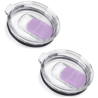 2Pcs 30oz /20oz Tumbler Lids, Travel Spill Proof Cup Lids Covers with Magnetic Slider Switch, BPA Free