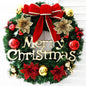 Handmade Christmas Wreath — Lush Simulation Greenery Door & Window Decoration