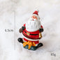 Christmas Resin Santa & Snowman Desktop Figurine – Holiday Décor & Photography Prop