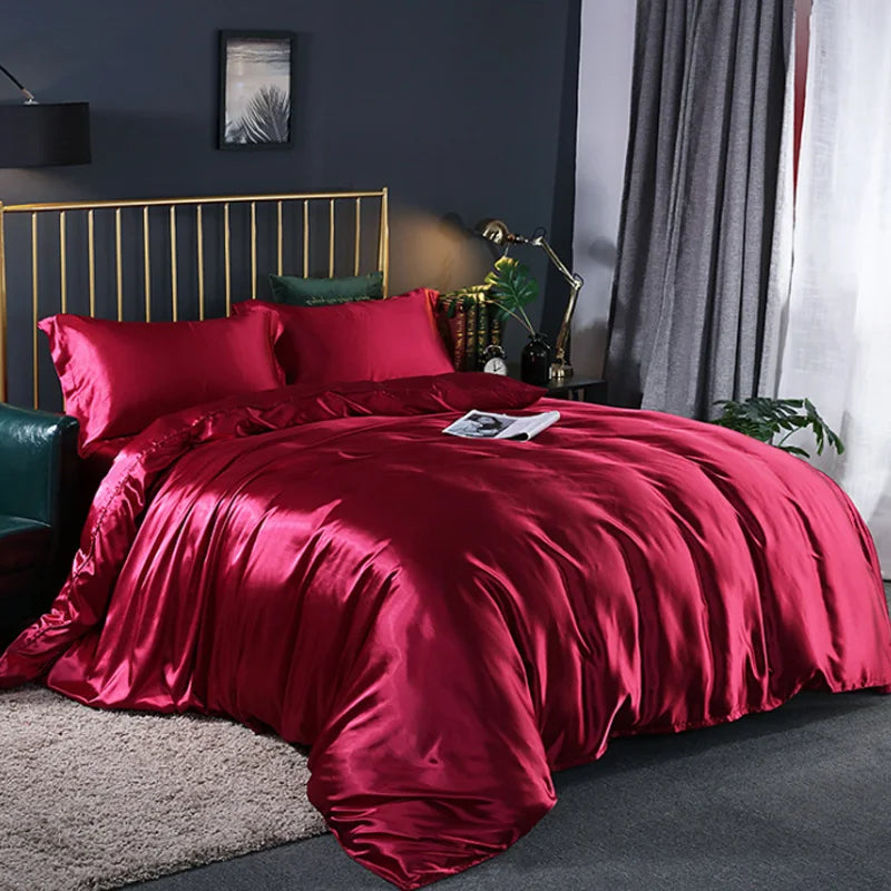 Silky Soft Duvet Cover Set with Zipper & Corner Ties
