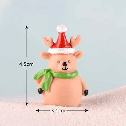Christmas Miniature Figurines – Whimsical Resin Holiday Characters