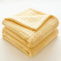 100% Cotton Waffle Throw Blanket — All-Season Sofa & Bed Cover