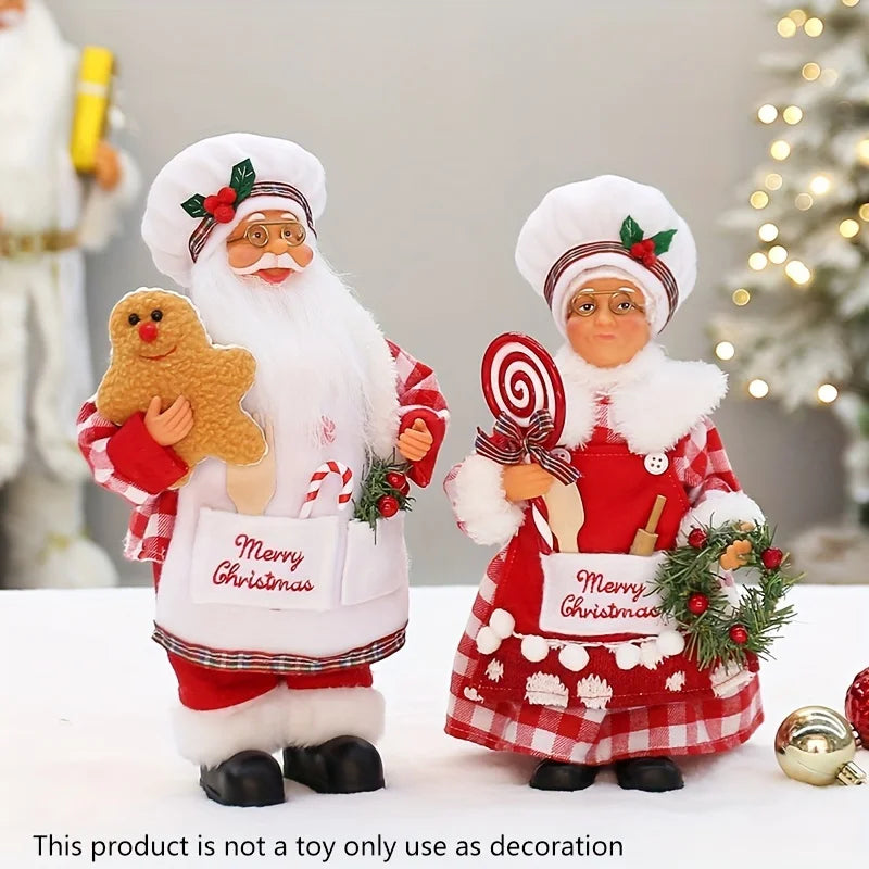 Christmas Chef Figurine — Festive Kitchen & Dining Table Holiday Decoration