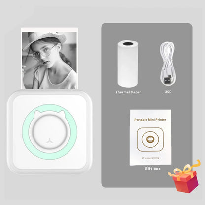 Mini Portable Thermal Photo & Label Printer — Wireless Bluetooth, 58mm, iOS & Android