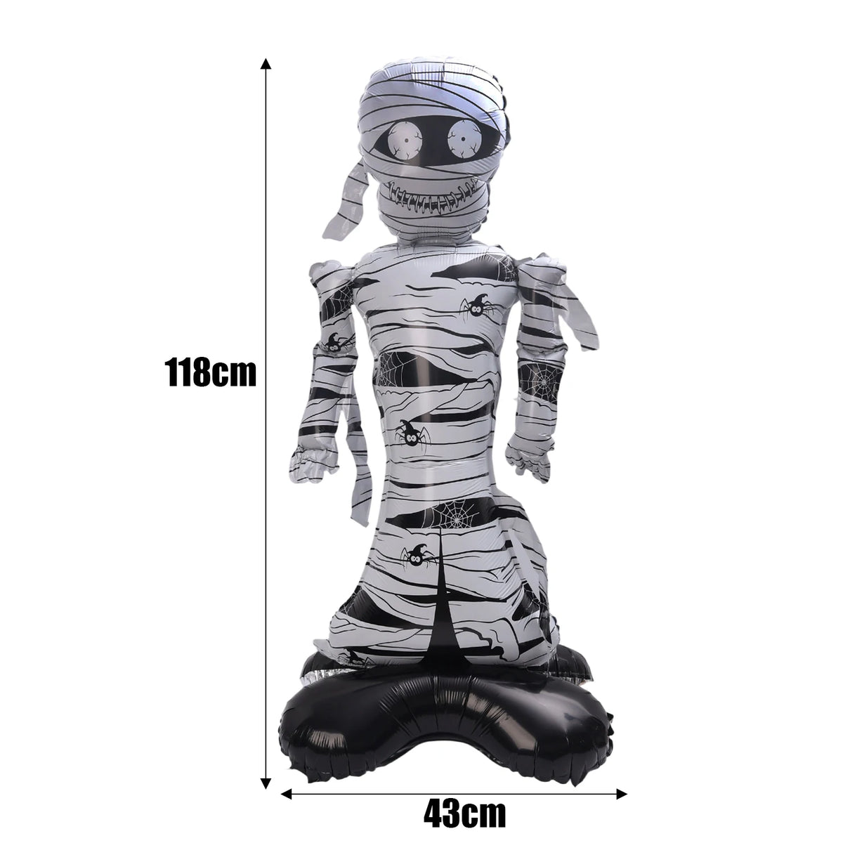 Giant Halloween Foil Standing Balloon — Ghost, Pumpkin, Skull & Haunted Castle Party Decor