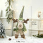 Christmas Snowman & Reindeer Scene Figurines — Holiday Shelf & Tabletop Decor