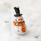Christmas Resin Santa & Snowman Desktop Figurine – Holiday Décor & Photography Prop