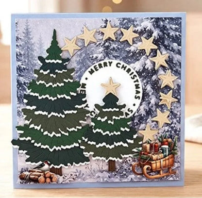 Christmas Tree Cutting Dies – Metal Stencil for Scrapbooking, Card Making & DIY Crafts