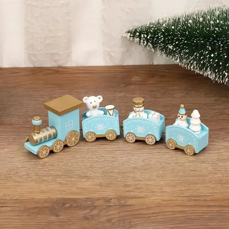 Classic Christmas Train Ornament — Festive Holiday Tabletop & Under-Tree Decor