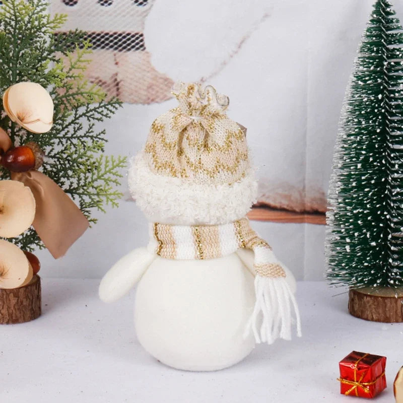 Christmas Gnome Plush Doll — Santa & Snowman Holiday Tree & Shelf Decor