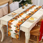 Fall Thanksgiving Table Runner Pumpkin Maple Leaf Black Buffalo Plaid Table Decor Autumn Harvest Holiday Kitchen Dining Table Ru