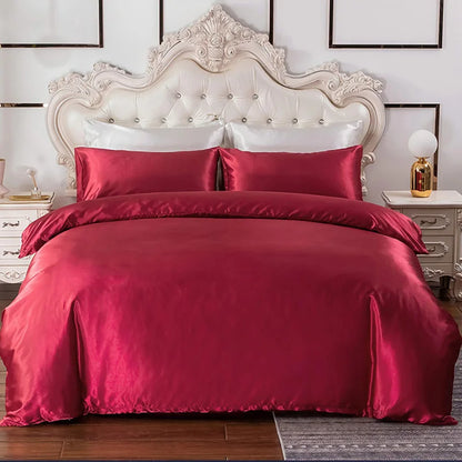 Silky Soft Duvet Cover Set with Zipper & Corner Ties