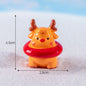 Christmas Resin Miniature Figurines – Santa, Elk & Snowman Holiday Décor Statues