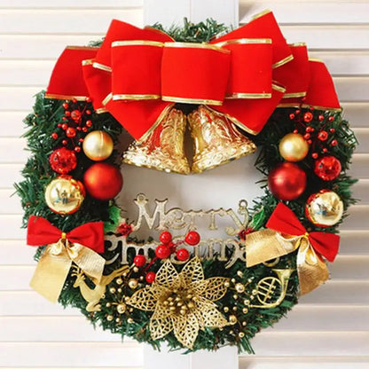 Handmade Christmas Wreath — Lush Simulation Greenery Door & Window Decoration