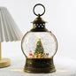 Crystal Ball Wind-Up Music Box — Rotating Christmas Scene Holiday Keepsake
