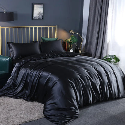 Silky Soft Duvet Cover Set with Zipper & Corner Ties