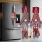 Christmas Faceless Santa Claus Appliance Handle Cover – Festive Décor for Fridge, Microwave & Dishwasher