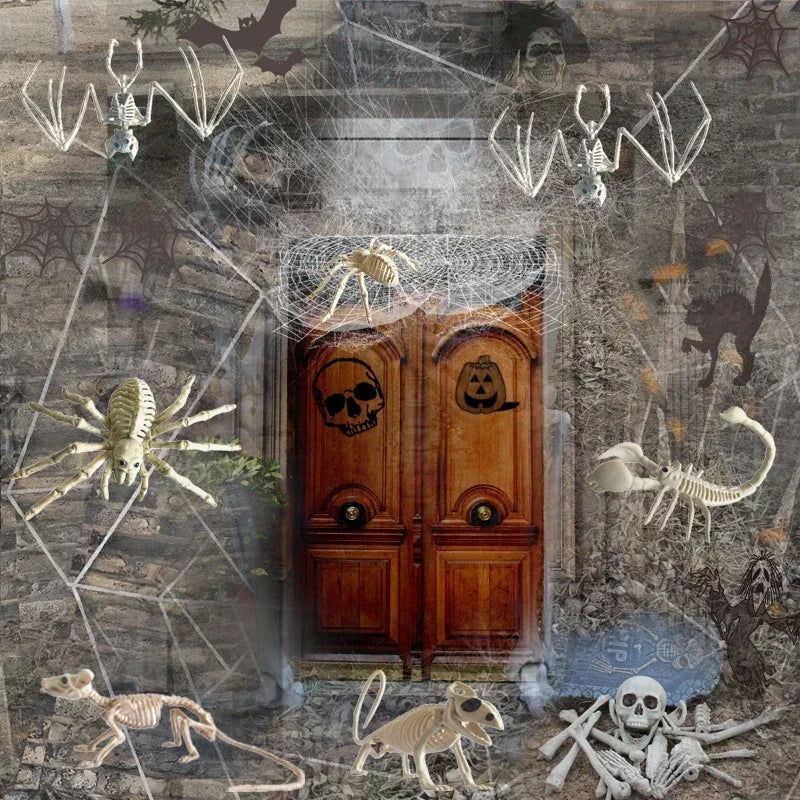 Realistic Skeleton Animal Props — Halloween Haunted House, Prank & Party Decor