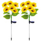 Solar Sunflower Garden Lights — Waterproof Outdoor Decor