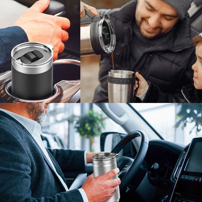 2Pcs 30oz /20oz Tumbler Lids, Travel Spill Proof Cup Lids Covers with Magnetic Slider Switch, BPA Free