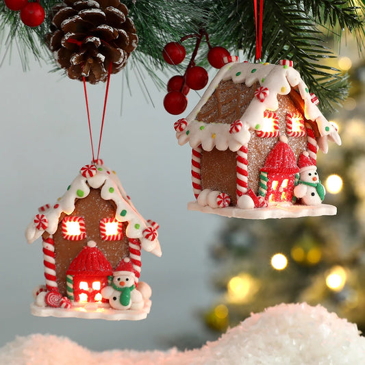 Christmas LED Musical Hanging Ornament — Snowman, Gingerbread & Santa Designs