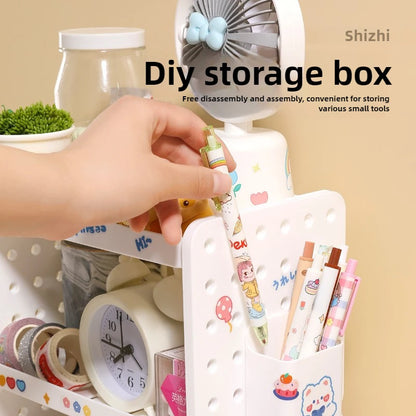 Desktop Pegboard Organizer with Pen Holder — 2 & 3 Tier