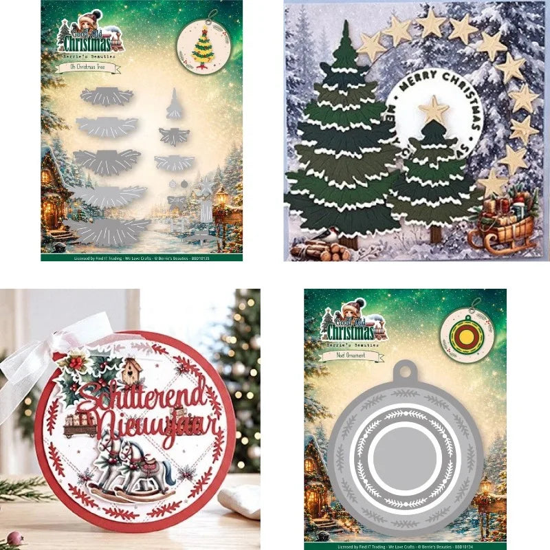 Christmas Tree Cutting Dies – Metal Stencil for Scrapbooking, Card Making & DIY Crafts