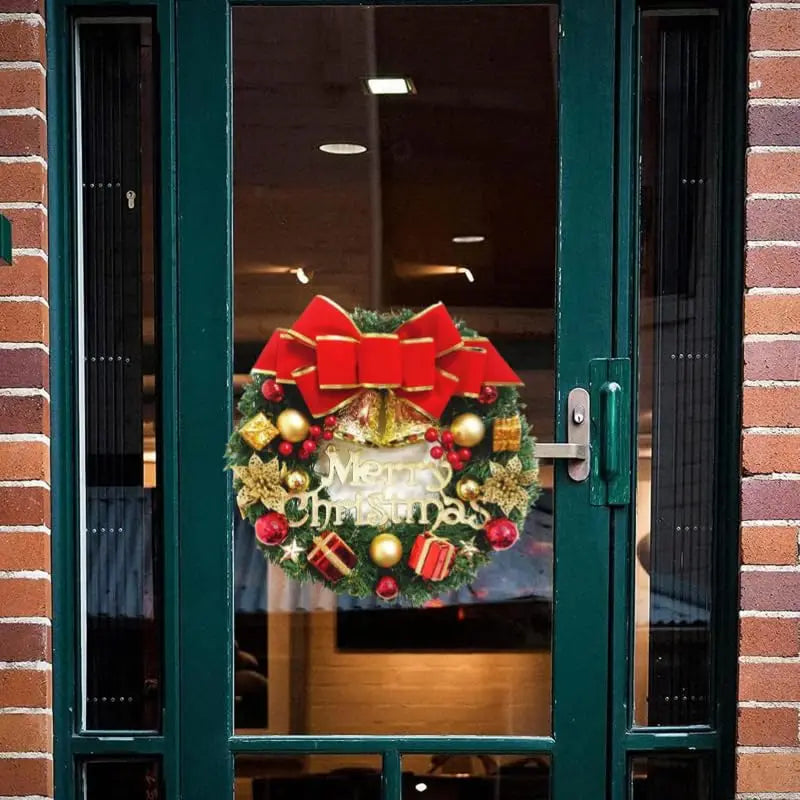 Handmade Christmas Wreath — Lush Simulation Greenery Door & Window Decoration