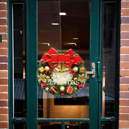 Handmade Christmas Wreath — Lush Simulation Greenery Door & Window Decoration