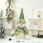 Christmas Snowman & Reindeer Scene Figurines — Holiday Shelf & Tabletop Decor