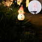 Solar Christmas Snowman Garden Light — Outdoor Lawn & Pathway Decor
