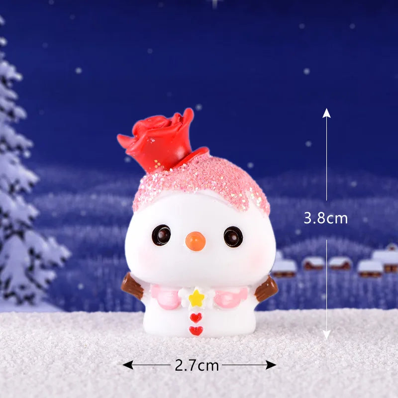 Christmas Miniature Figurines – Whimsical Resin Holiday Characters