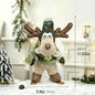 Christmas Snowman & Reindeer Scene Figurines — Holiday Shelf & Tabletop Decor